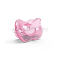 Nuvita Orthosoft Succhietto con tettarella ortodontica rosa per comfort e benessere orale neonato 1 pezzo