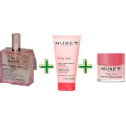 Nuxe Cofanetto Best Sellers Classico Florale Natale 2026 Olio Prodigioso Floreale 50 ml + Crema Mani 50 ml + Lip Balm 15 g