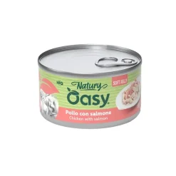 Oasy Wet Cat Natury Soft Jelly Pollo con Salmone per Gatti Adulti 85g