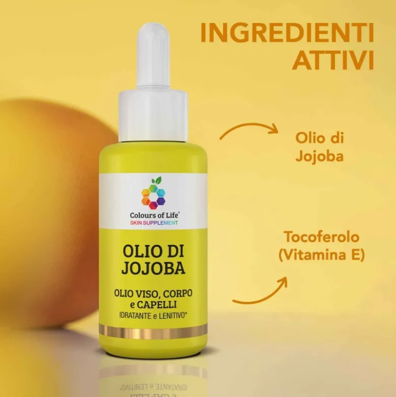 Optima Colours of Life Olio Jojoba Nutriente per Pelle e Capelli 100ml