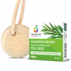 Optima Naturals Colours Of Life Tea Tree Shampoo Solido 80g