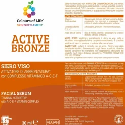 Optima Naturals Colours Of Life Active Bronze Siero Viso Abbronzatura 30ml