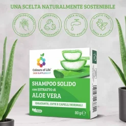 Optima Naturals Colours Of Life Aloe Shampoo Solido 80g