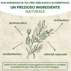 Optima Naturals Crema Purificante al Tea Tree Oil 100 ml