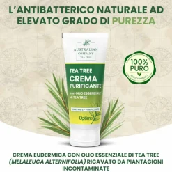 Optima Naturals Crema Purificante al Tea Tree Oil 100 ml