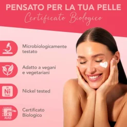 Optima Naturals 4-Glow Organic Beauty Trattamento Viso 4 in 1 per Pelle Luminosa50 ml