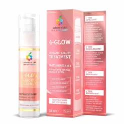 Optima Naturals 4-Glow Organic Beauty Trattamento Viso 4 in 1 per Pelle Luminosa50 ml