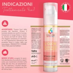 Optima Naturals 4-Glow Organic Beauty Trattamento Viso 4 in 1 per Pelle Luminosa50 ml