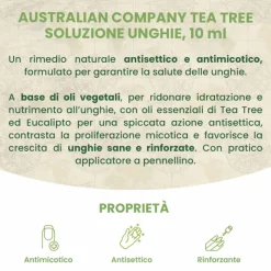 Optima Naturals Soluzione Unghie Rinforzante al Tea Tree Oil 10 ml