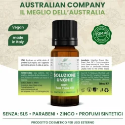 Optima Naturals Soluzione Unghie Rinforzante al Tea Tree Oil 10 ml