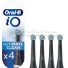 Oral-B Testine di Ricambio iO Ultimate Clean Nero 4 Pezzi