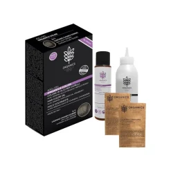 Organics Pharm Organics Color 5/1 Castano Chiaro Cenere per Copertura Capelli Bianchi Kit Completo