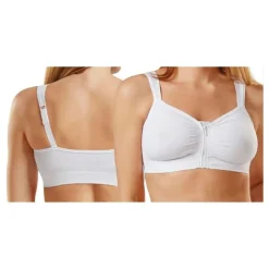 Orione 9650 Reggiseno Post Operatorio con Zip Frontale Bianco XL