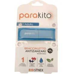 Parakito Bracciale Antizanzare Blu Adulto 1 Pezzo