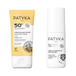 Patyka Cofanetto con Siero Correttore Anti Macchie 30ml + Crema Solare Colorata SPF50+ 40ml