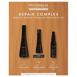 Phytorelax Repair Complex Keratin Repair kit capelli danneggiati shampoo 250ml + conditioner 100ml + trattamento 150ml