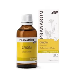 Pranarom Olio Vegetale Carota Biologico Beta-Carotene Abbronzante 50 ml