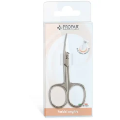 Profar Forbicine Unghie Punta Curva Manicure Acciaio Nichelato