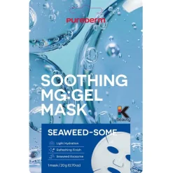 Purederm Soothing Mg Gel Mask Maschera Viso Lenitiva con Alghe 20 g