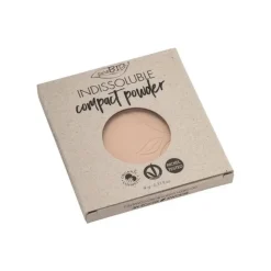 Purobio Cipria Indissoluble Compatta 02 Opacizzante per Pelli Chiare 9g