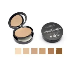 Purobio Cosmetics Fondotinta Compatto 02 opacizzante per pelle uniforme 9 g