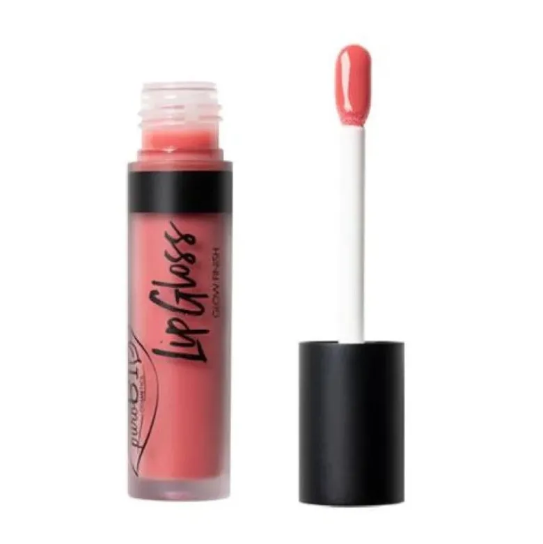 Purobio Cosmetics 04 pompelmo Rosa Lipgloss effetto volume e idratazione 4,8ml