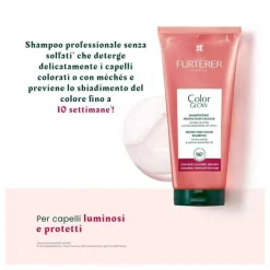 Rene Furterer Color Glow Shampoo per Protezione Colore Capelli Colorati 200ml