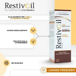 Restivoil Fisiologico Olio Shampoo Sebonormalizzante 250ml