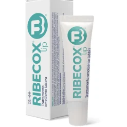 Ribecox Lip Trattamento Emolliente Labbra per Labbra Secche e Sensibili Tubetto 15 ml