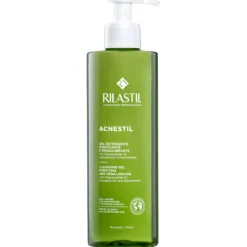Rilastil Acnestil Gel Detergente Viso Purificante per Pelli Grasse 500ml