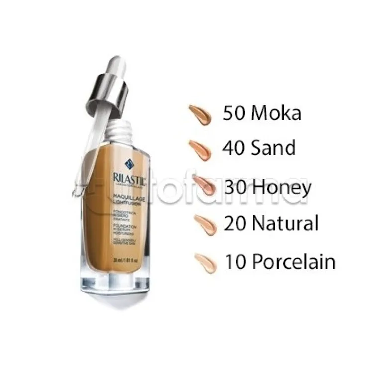Rilastil Maquillage Fondotinta Siero Idratante Protettivo per Make-up Naturale 30 ml