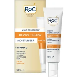 RoC Multicorrexion Revive + Glow Crema Viso Vitamina C SPF30 50ml