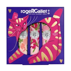 Roger & Gallet Cofanetto Natale Trio Creme Mani Fleur de Figuier, Gingembre Rouge e Rose 30 ml