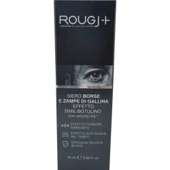 Rougj Siero Borse E Zampe Di Gallina per Riduzione Rughe 15 ml