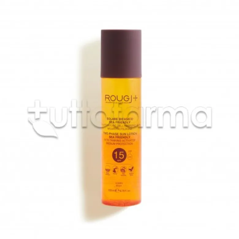 Rougj Suntech Lozione Solare Bifasica SPF15 Spray 200ml