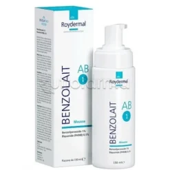 Roydermal Benzolait Ab1 Mousse per Pelle Grassa e Acneica 150ml