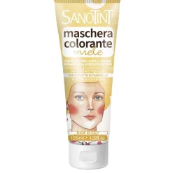 Sanotint Maschera Colorante Miele per Riflessi Dorati Capelli Biondi 125ml