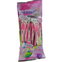 Satinex3 Mystique Lady Rasoio per Rasatura Liscia 6 Pezzi