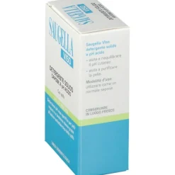 Saugella Viso Sapone-Non-Sapone pH Acido per Pelli Grasse e Impure 100g