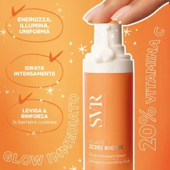 SVR C20 Biotic Fluide Fluido Viso Energizzante Levigante con Vitamina C 30 ml