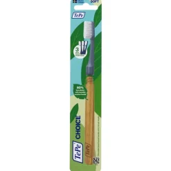 TePe Choice Spazzolino Sostenibile Legno FSC con 3 Testine Intercambiabili