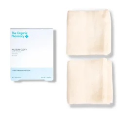 The Organic Pharmacy Panno di Mussola di Cotone Detergente Viso 2 Panni