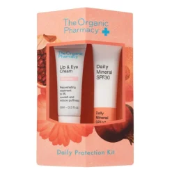 The Organic Pharmacy Top Daily Protection Kit Crema Contorno Occhi e Labbra + Crema Viso 10 ml