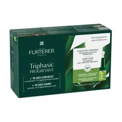 Triphasic Progressive Gentech Trattamento Anticaduta 8 Fiale da 5,5 ml
