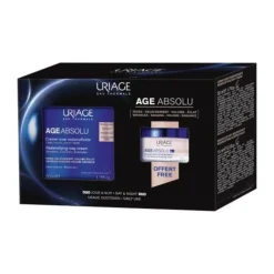 Uriage Age Absolu Kit Anti-Età per Pelle Giovane e Luminosa Crema Giorno 50ml + Maschera Notte 15ml