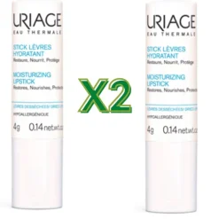 Uriage Eau Thermale Stick Idratante Labbra per Labbra Secche e Screpolate 2 Stick da 4g