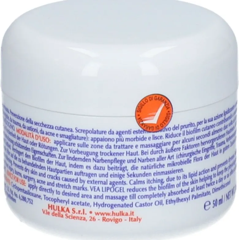 Vea Lipogel Idratante Protettivo per Pelle Secca e Arrossata 50ml
