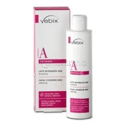 Vebix Phytamin Latte Detergente Viso Emolliente per Detersione Delicata Viso 200 ml