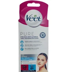 Veet Pure Strisce Depilatorie Viso Ipoallergeniche 16 Pezzi