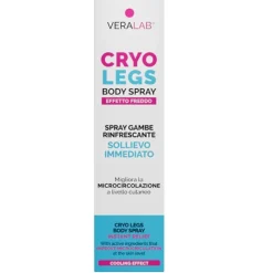 Veralab Cryo Legs Spray Rinfrescante per Gambe Stanche e Pesanti 100ml